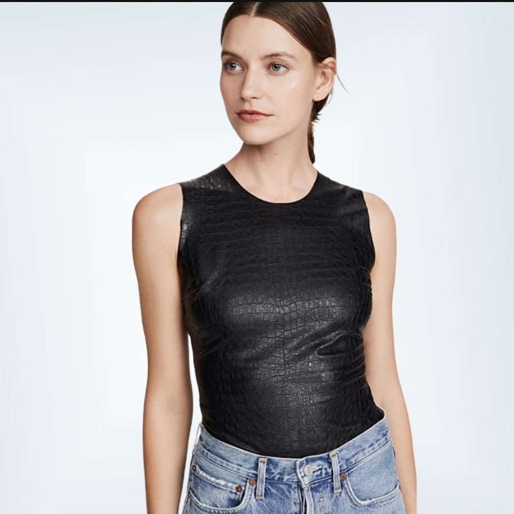 Commando Black Sleeveless Bodysuit
